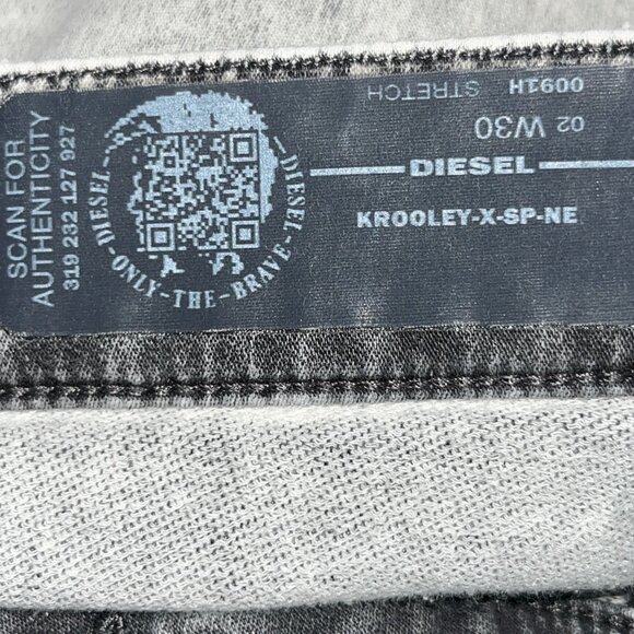 Diesel Krooley-X-SP-NE Jogg Jeans, Grey Slim Carrot Men's Size 30 - Excel. Cond - Picture 11 of 13